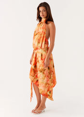 Lou Midi Dress - Sunset Floral