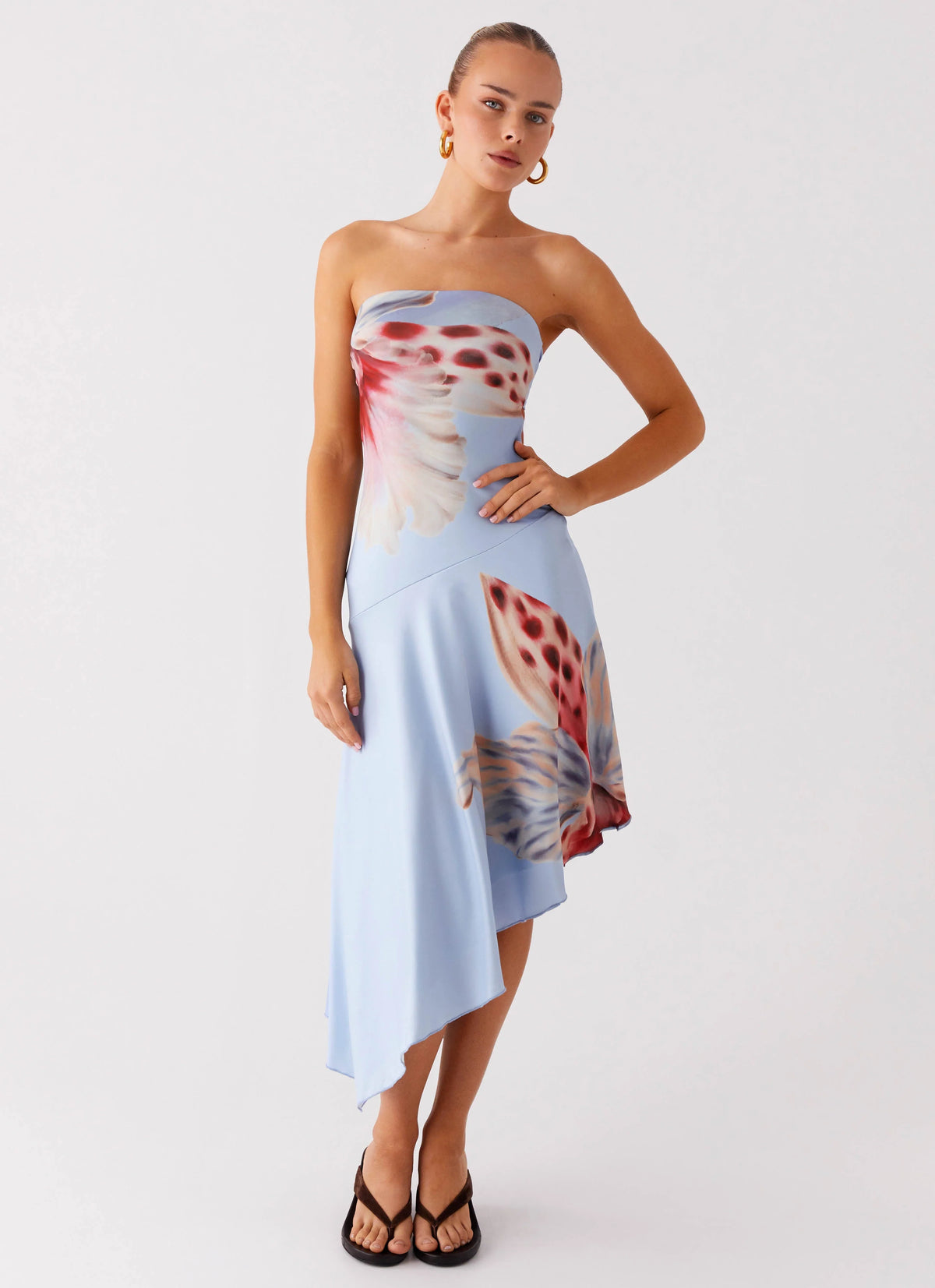 Juliana Midi Dress - Deep Sea Bloom