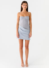 Romy Mini Dress - Grey