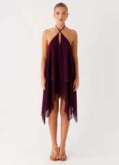 Dalenti Midi Dress - Plum
