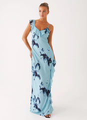 Goldsmith Maxi Dress - Blue Black Floral