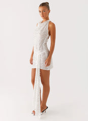 Cinta Sequin Mini Dress - Silver