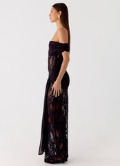 Gracie Twist Maxi Dress - Black