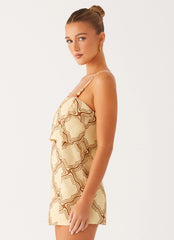 Mantra Mini Dress - Tidal Wave Print