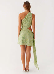 Juelz Beaded Mini Dress - Lime