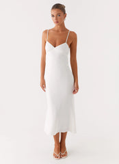 Bentley Midi Dress - White