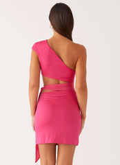 Amara Mini Dress - Hot Pink