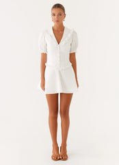 Seana Mini Dress - White