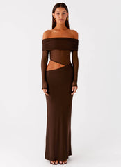 Emery Maxi Dress - Chocolate