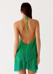Twin Flame Mini Dress - Green Gradient