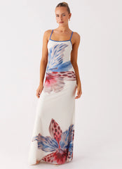Everett Maxi Dress - White Sea Bloom