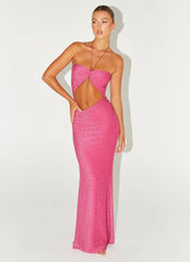 Lorenzo Maxi Dress - Raspberry