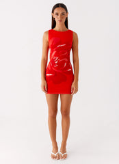 Happy Hour Mini Dress - Red
