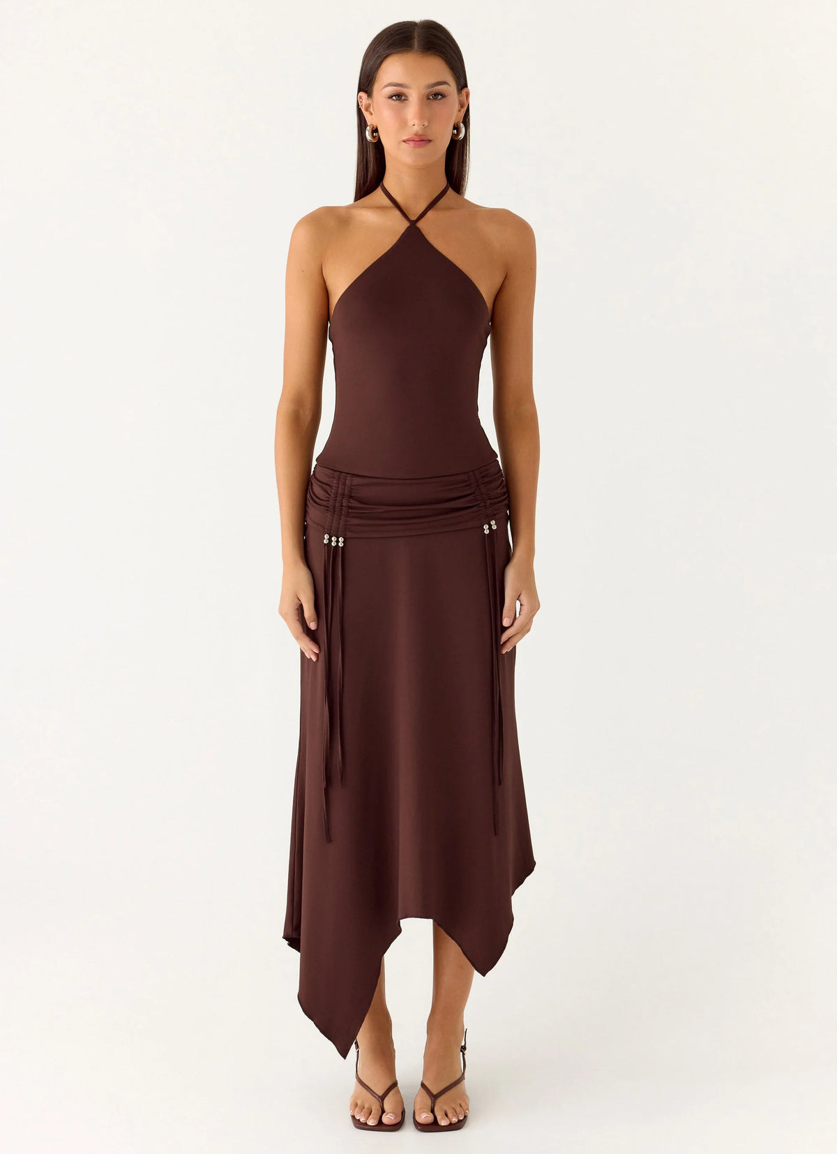 Becerra Midi Dress - Cool Chocolate