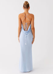 Cabello Maxi Dress - Pale Blue