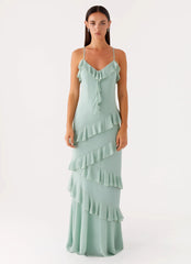 Country Club Maxi Dress - Sage