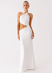 Juliander Knot Maxi Dress - White