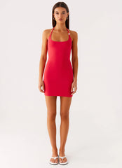 Palm Beach Mini Dress - Pink