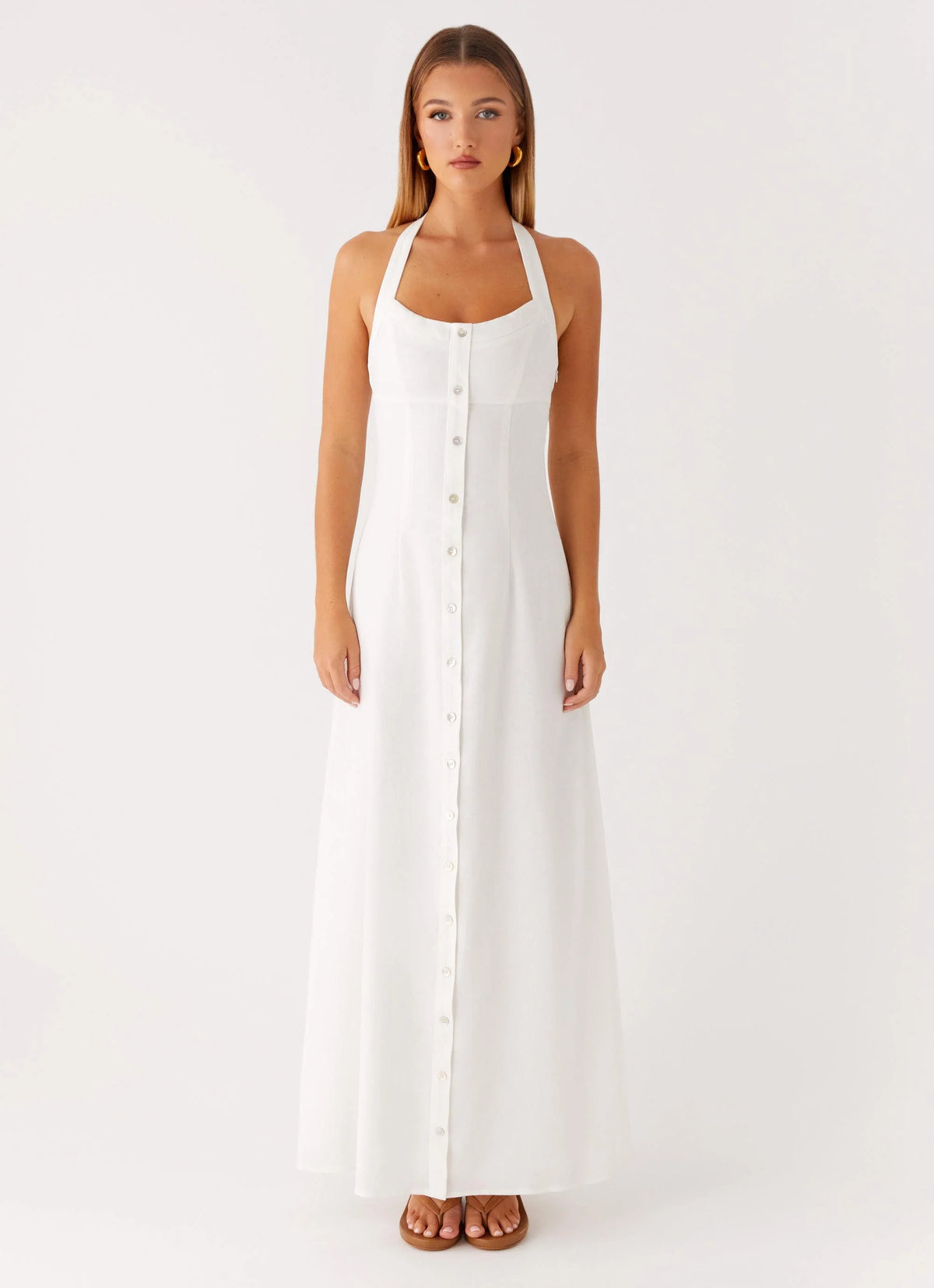 Jovanni Maxi Dress - White