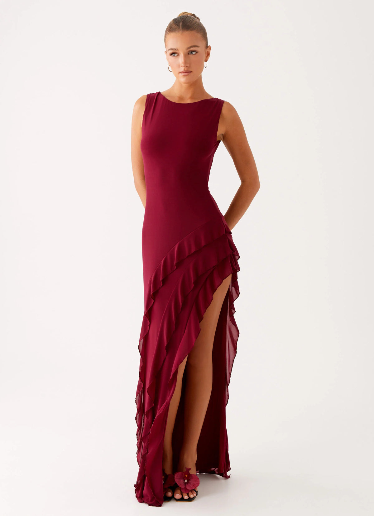 Hendrix Maxi Dress - Raspberry Wine