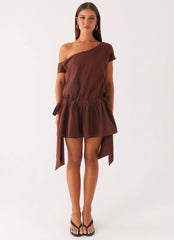 Ettie Mini Dress - Chocolate