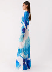 Lorde Maxi Dress - Cerulean Bloom