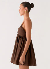 Jonas Mini Dress - Brown