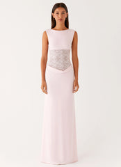Love Tease Maxi Dress - Baby Pink
