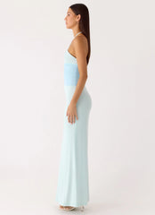 Romilly Mesh Maxi Dress - Teal
