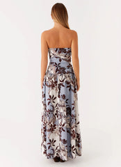 Carmel Maxi Dress - Bluewood Blossom