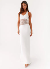 Main Focus Maxi Dress - White