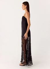 Jesiah Embellished Maxi Dress - Black