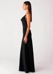 Morning Crush Cowl Maxi Dress - Black