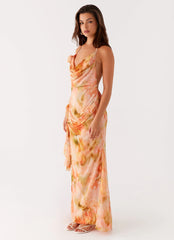 Diedre Rose Strappy Maxi Dress - Sunset Floral