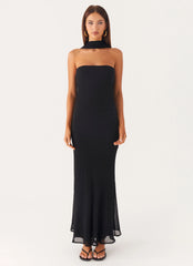 Under the Pagoda Maxi Dress - Black