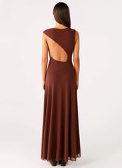 Danika Maxi Dress - Chocolate