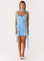 Carina Mini Dress - Blue