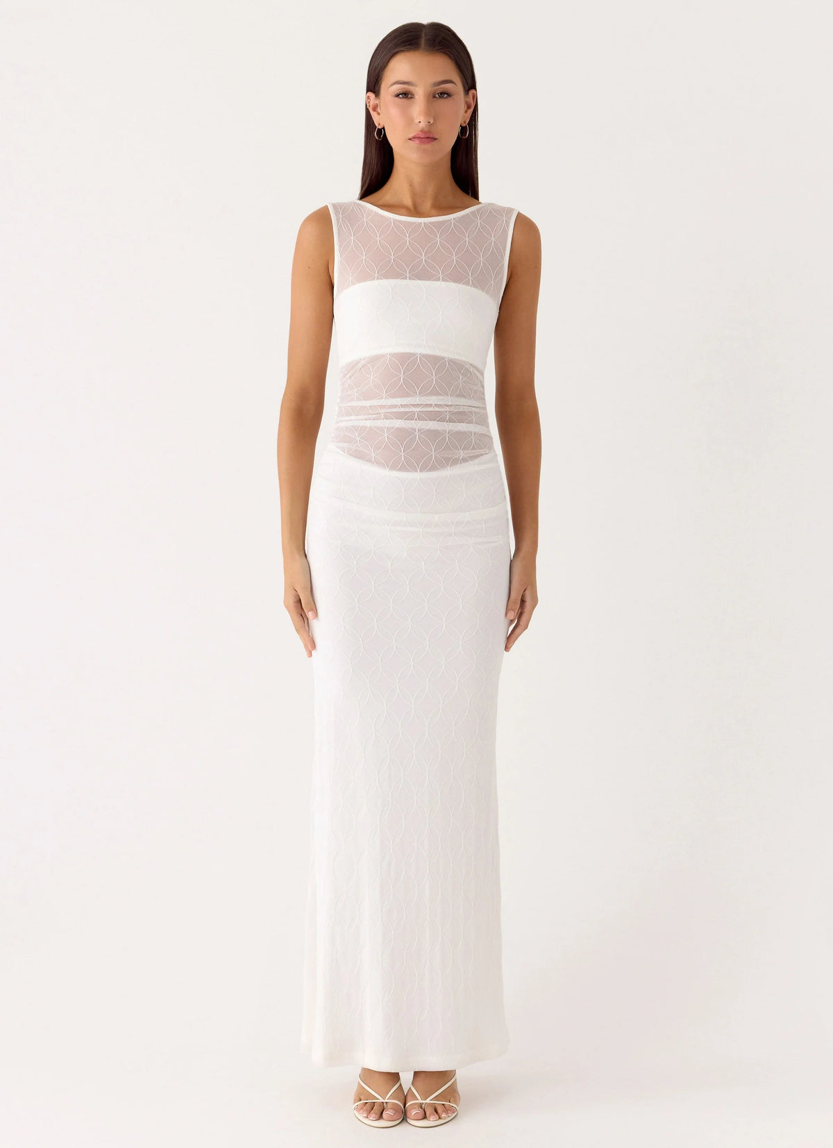 Sabre Maxi Dress - White