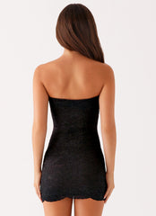 Karlina Lace Mini Dress - Black