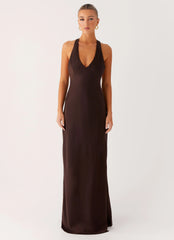 Angie Maxi Dress - Chocolate
