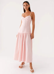 Found You Midi Dress - Pink
