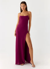 Alouette Maxi Dress - Plum