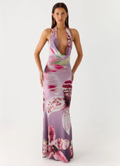Like You Better Maxi Dress - Ombre Floral Affair