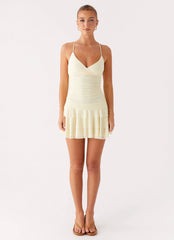 Emily Mini Dress - Yellow