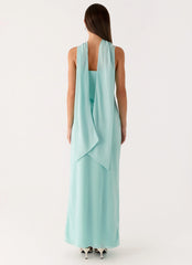 Eternelle Square Neck Maxi Dress - Teal